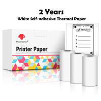 3 Roll White Self-Adhesive Thermal Paper